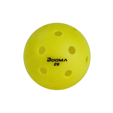 Indoor Pickleball Balls Yellow (6) - BOOMA