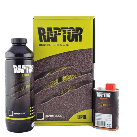 UPol Raptor Black Truck Bed Liner Kit 1L 1L Epoxy Primer Kit