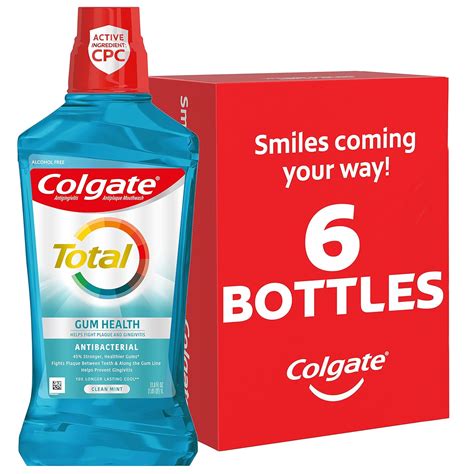 Amazon Colgate Total Gum Health Alcohol Free Mouthwash