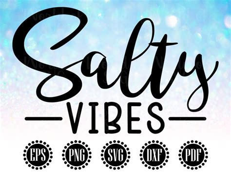 Salty Vibes SVG Beach Babe Svg File Beach Printable Clipart Etsy