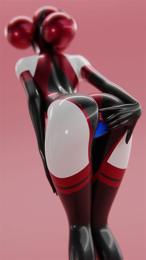 Rule 34 Big Breasts Blender Blue Eyes Bodysuit Cherry Doll Cherrydollnsfw Hairbuns Latex Latex