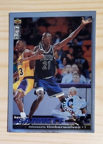 1995 96 Kevin Garnett Upper Deck Collector S Choice Platinum Player S