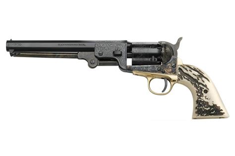 Révolver Poudre Noire Pietta 1851 Colt Navy Yank Deluxe Stag