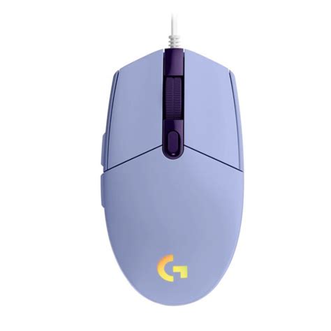 Ripley Mouse Gamer Logitech G203 Lightsync Optical 8000 Dpi Rgb Lila