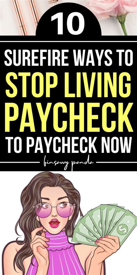 How To Stop Living Paycheck To Paycheck And Save Money Saving Money