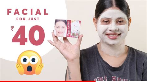 Facial Under ₹50 Charm And Glow Facial Kit Review At Home Facial Kit Youtube