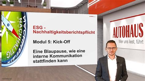 Esg Nachhaltigkeitsberichterstattung Kick Off In Ihrem Unternehmen