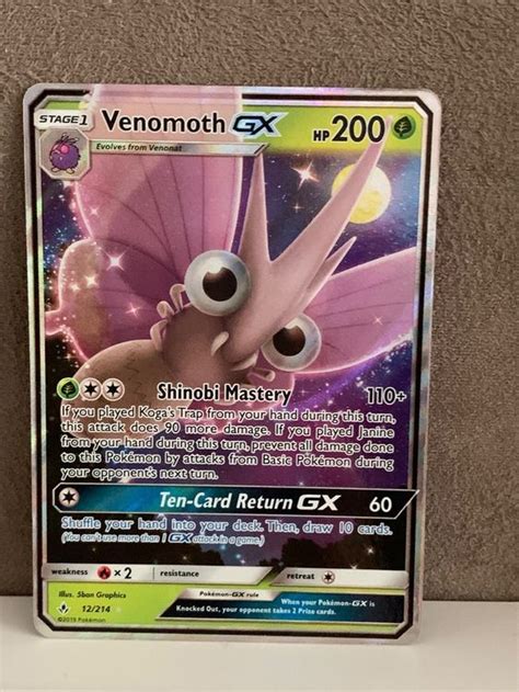 Venomoth GX ENG Unbroken Bonds Pokemon 12 214 Kaufen Auf Ricardo