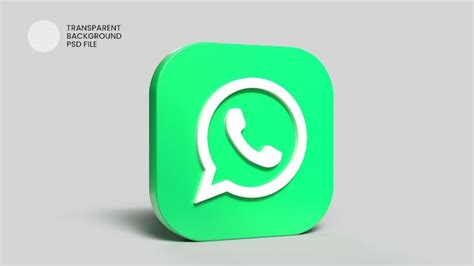 Whatsapp Social Media D Symbol Rendern Premium Psd Datei