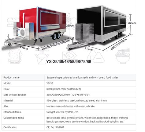 Custom Outdoor Street Fast Food Stall Kiosk Concession Square Food