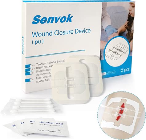 Senvok Butterfly Bandaids For Wound Closure 2 Pcs Zip Stitch Wound Closure Strips