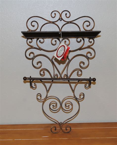 Wrought Iron Bathroom Towel Rack  Towel Rack Bathroom Diy Home Improvement Home Decor Decals