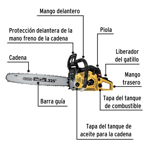 Mot P Truper Motosierra Cc A Gasolina Con Barra De