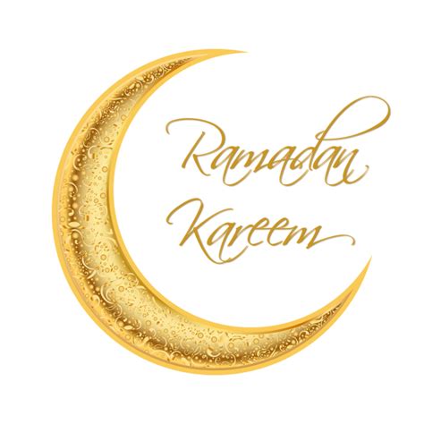 Rama Kareen Greeting Card With Golden Crescent And Calligraphy On The