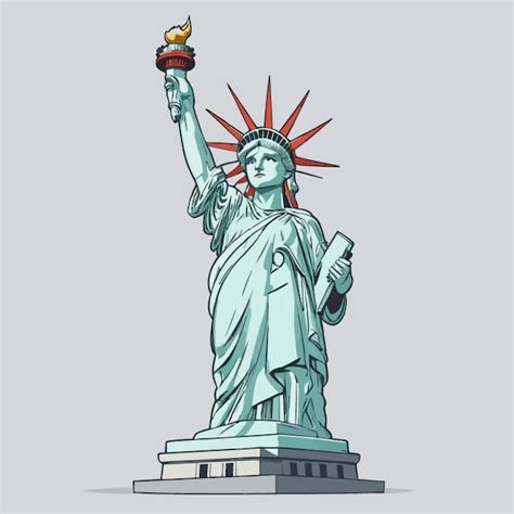 Premium Vector Statue Of Liberty Clipart Vector