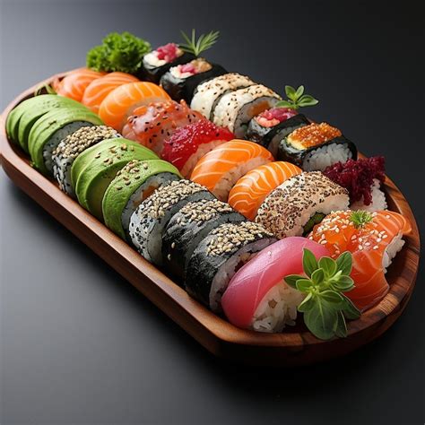 Premium AI Image | the world's most popular food sushi food