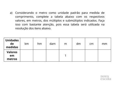 Convers O De Medidas De Comprimento Em Metro Planos De Aula Ano