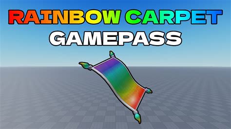 How To Make A Rainbow Carpet Gamepass Roblox YouTube