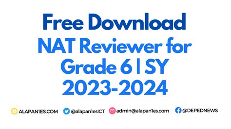 Updated Nat Reviewer For Grade 6 Sy 2023 2024