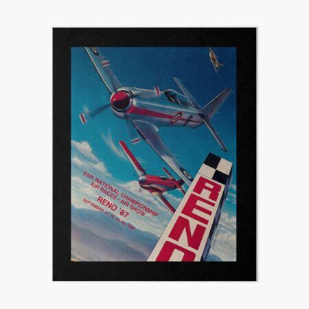 Reno Nevada Original 1987 National Air Races Poster Art Board