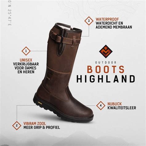 Grisport Highland Outdoorlaarzen Dames Chestnut Schoenen Nl