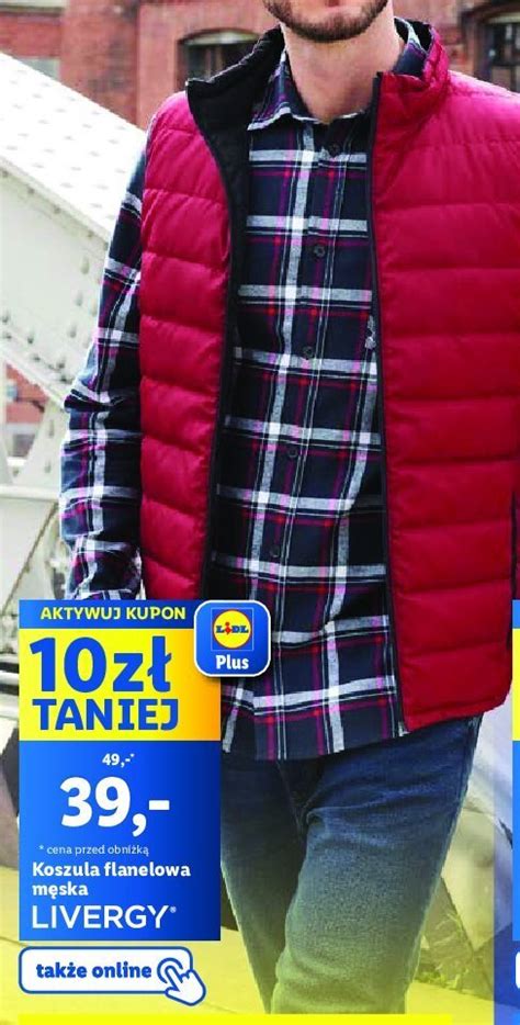 Promocja Koszula męska flanelowa m xxl Lidl