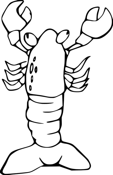 Easy Lobster Coloring Pages Coloring Cool