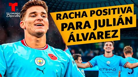 Julián Álvarez alarga su racha positiva con el Manchester City