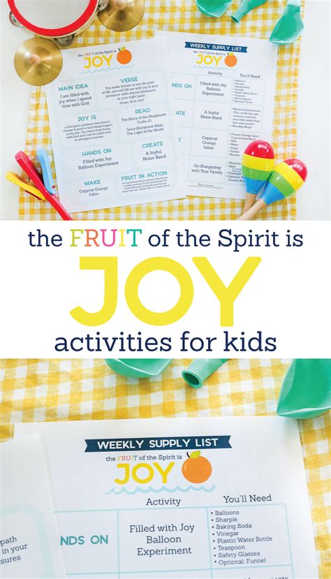 Looking for ways to point your kids to Jesus? This Fruit of the Spirit ...