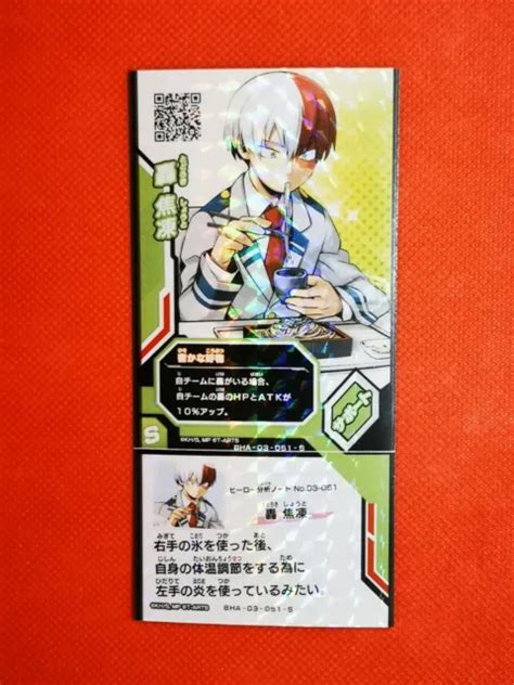 MY HERO ACADEMIA Gekitotsu Heroes Battle W Carte Card BHA 03 051 S