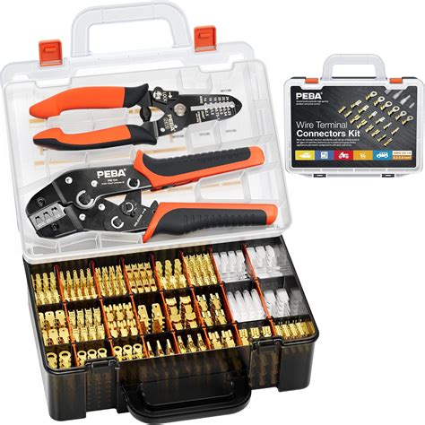 Peba Crimping Tool Kit For Spade Connectors Ratchet Cable Crimper