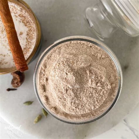easy delicious diy chai latte powder cultured table