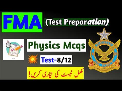 Fma Academic Test Preparation Test Pak Forces Info Youtube