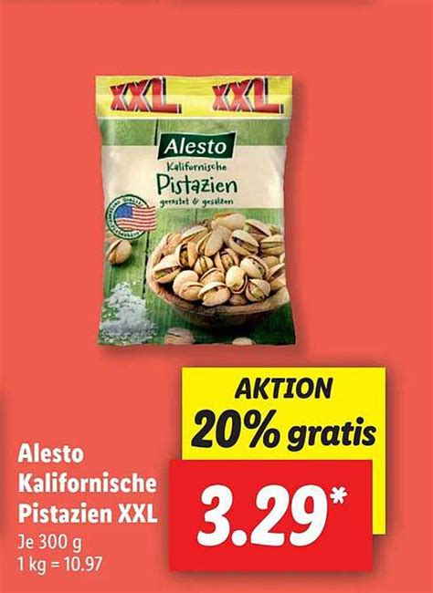 Alesto Kalifornische Pistazien Angebot Bei Lidl