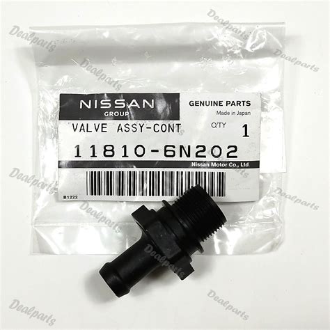 Genuine Nissan PCV Valve 11810-6N202 (for Nissan Infiniti) | eBay