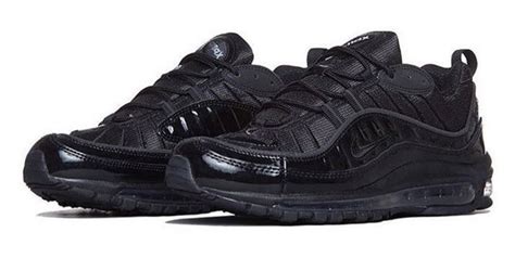 Supreme Nike Air Max 98 Black Sneaker Bar Detroit