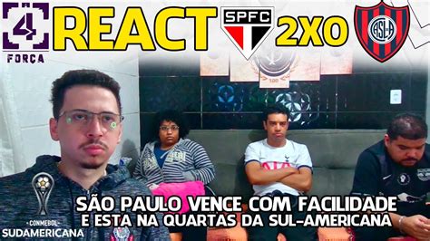 React S O Paulo X San Lorenzo Copa Sul Americana Youtube