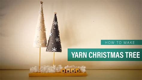 Easy Diy Christmas Tree Idea Wool Christmas Tree Yarn Christmas