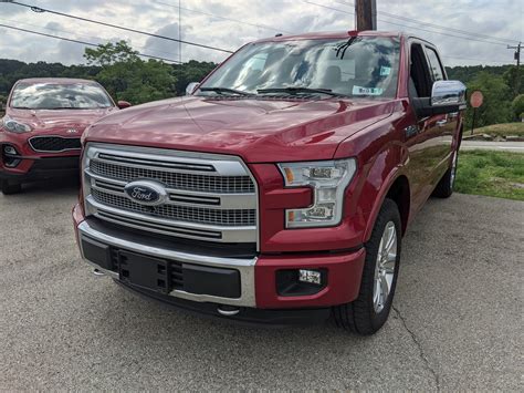 Pre Owned 2016 Ford F 150 Platinum In Ruby Red Metallic Tinted