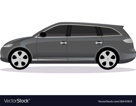 Station wagon car body type Royalty Free Vector Image