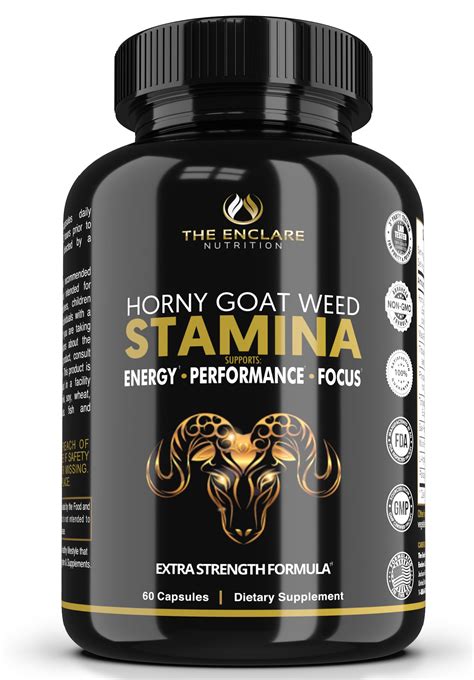 The Enclare Nutrition Horny Goat Weed Stamina Support Pills For Men