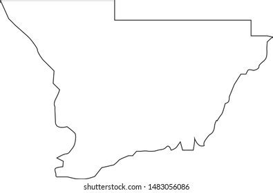 Map Muscogee County Georgia State Usa Stock Vector (Royalty Free ...