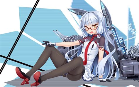 Fondos de pantalla Anime Chicas anime Colección Kantai gafas