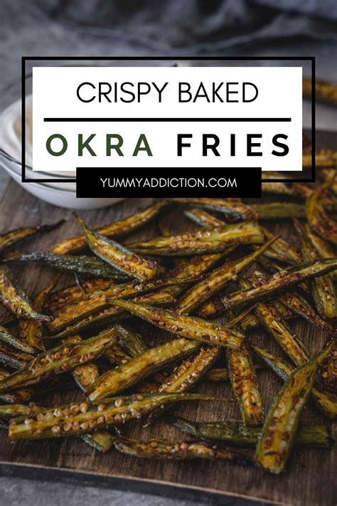 Crispy Baked Okra Fries With Sriracha Yogurt Dip