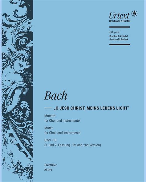 O Jesu Christ Meins Lebens Licht Bwv Sheet Music By Johann