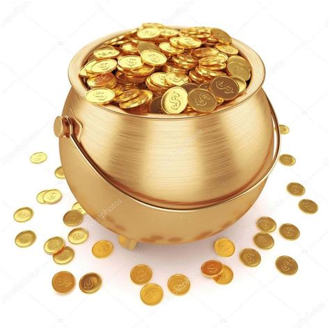 Pot of gold coins - Stock Photo , #Affiliate, #gold, #Pot, #coins, #Photo #AD | Gold coins, Pot ...