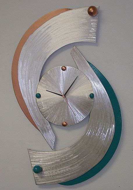 Clock And Clocks In Aluminum And Metal Clock By Artist Tony Viscardi