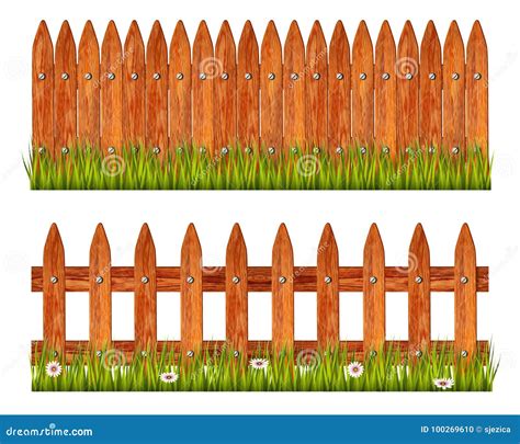 Picket Fences Seamless Stock Vector Illustration Of Private 100269610