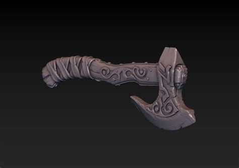 Battle Hatchet Axe - Free 3D Model by alexkovalev