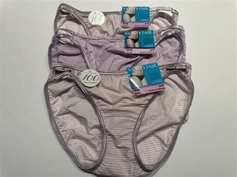 NWT Vanity Fair Illumination String Bikini 18108 3 PAIRS Size 6 M Mixed Lot EBay